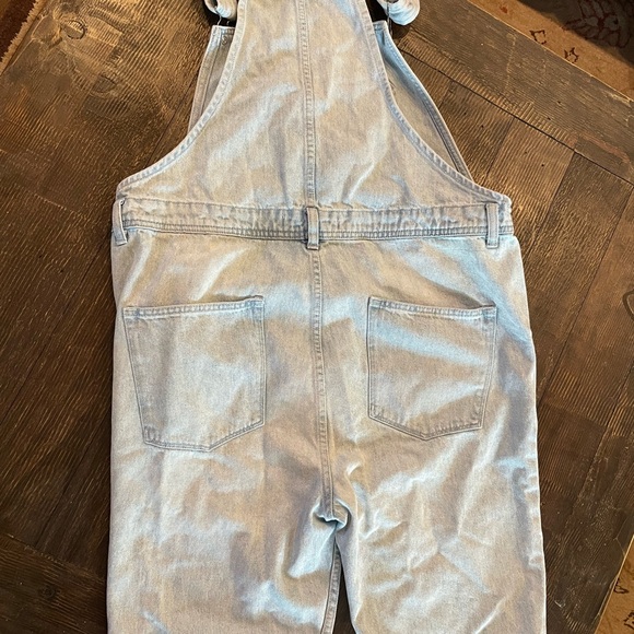 Topman Dungaree Denim Short Overalls Size Large - Picture 3 of 12